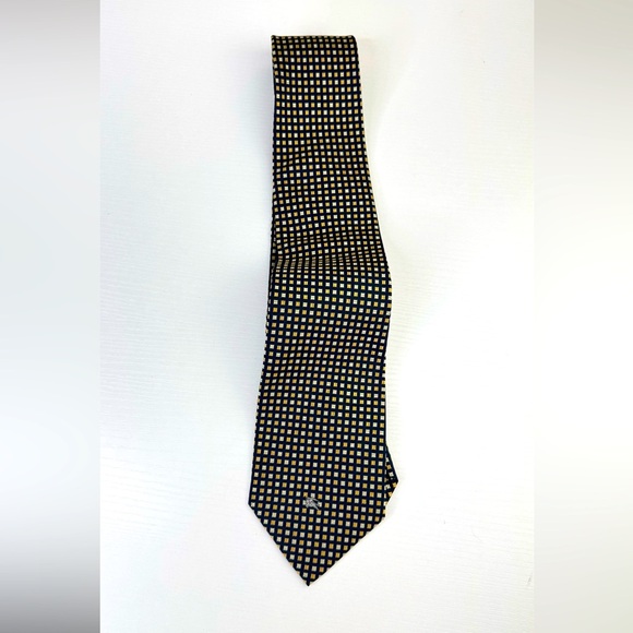 Vintage Burberry’s Checkered 100% Silk Tie‎ Men’s - Picture 1 of 6